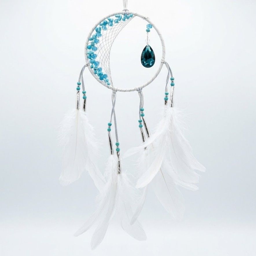Assorted Dreamcatcher 5” Crescent Moon Design by Anita Pelletier