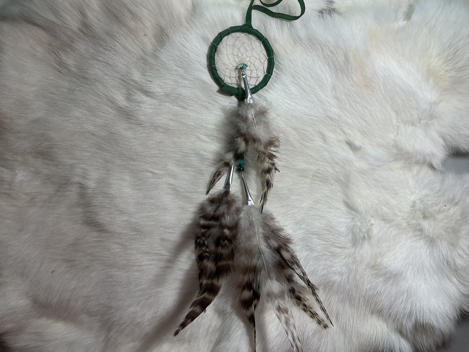 Dreamcatcher 2” Plain Web by Anita Pelletier, Colorway: Green