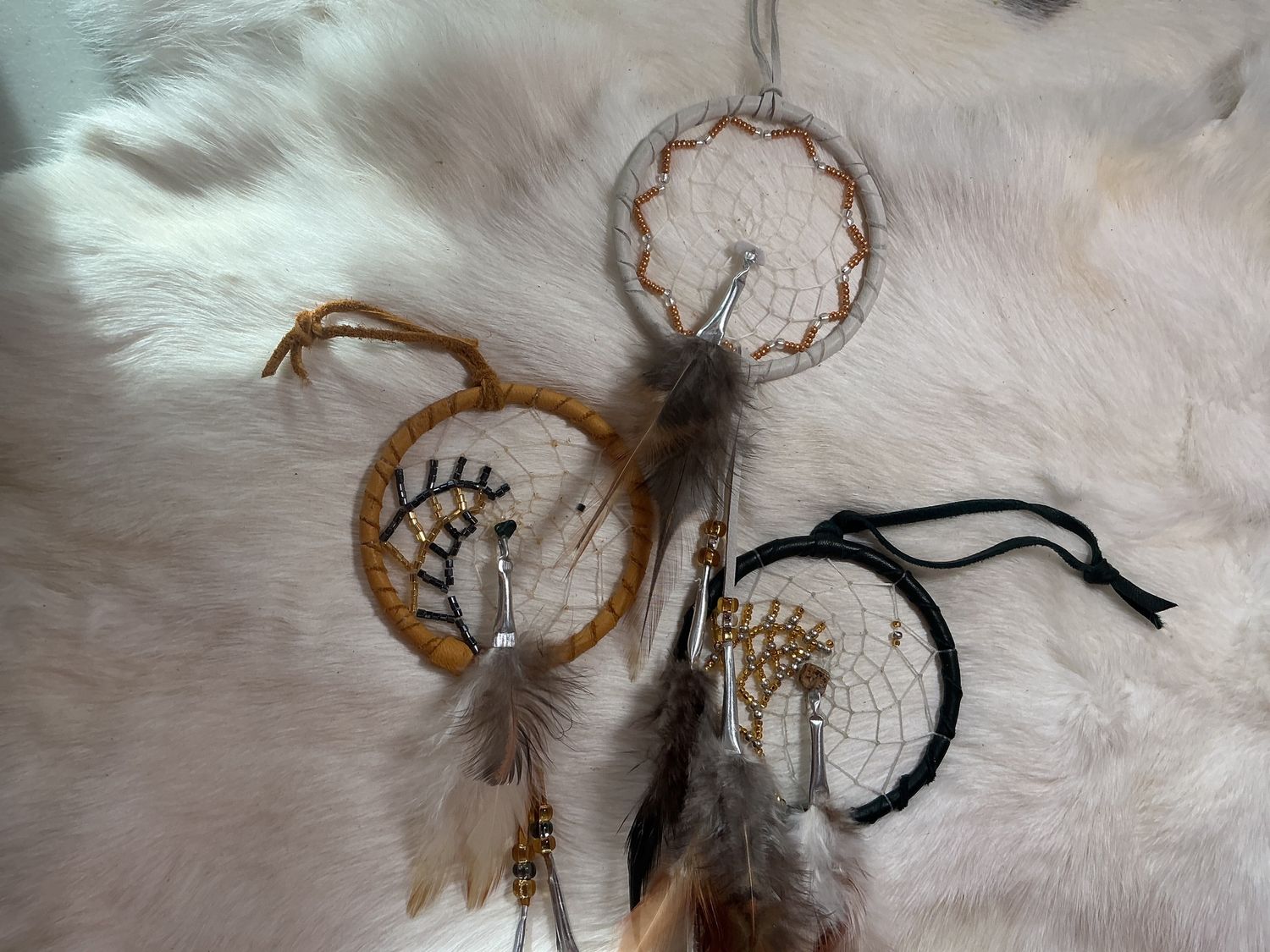 Dreamcatcher 3” Beaded Web by Anita Pelletier