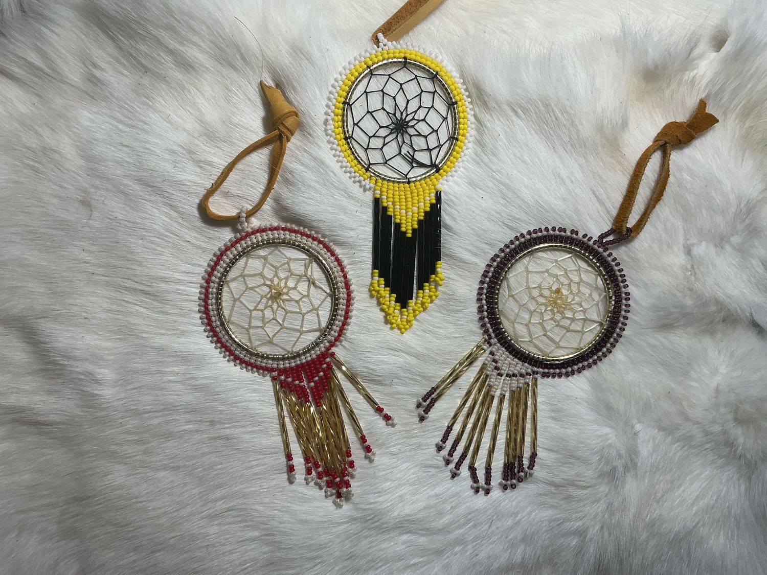Dreamcatcher 2” Beaded by Patricia Commanda