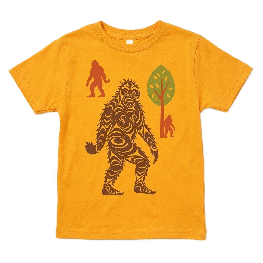 Sasquatch Yellow Youth Tee
