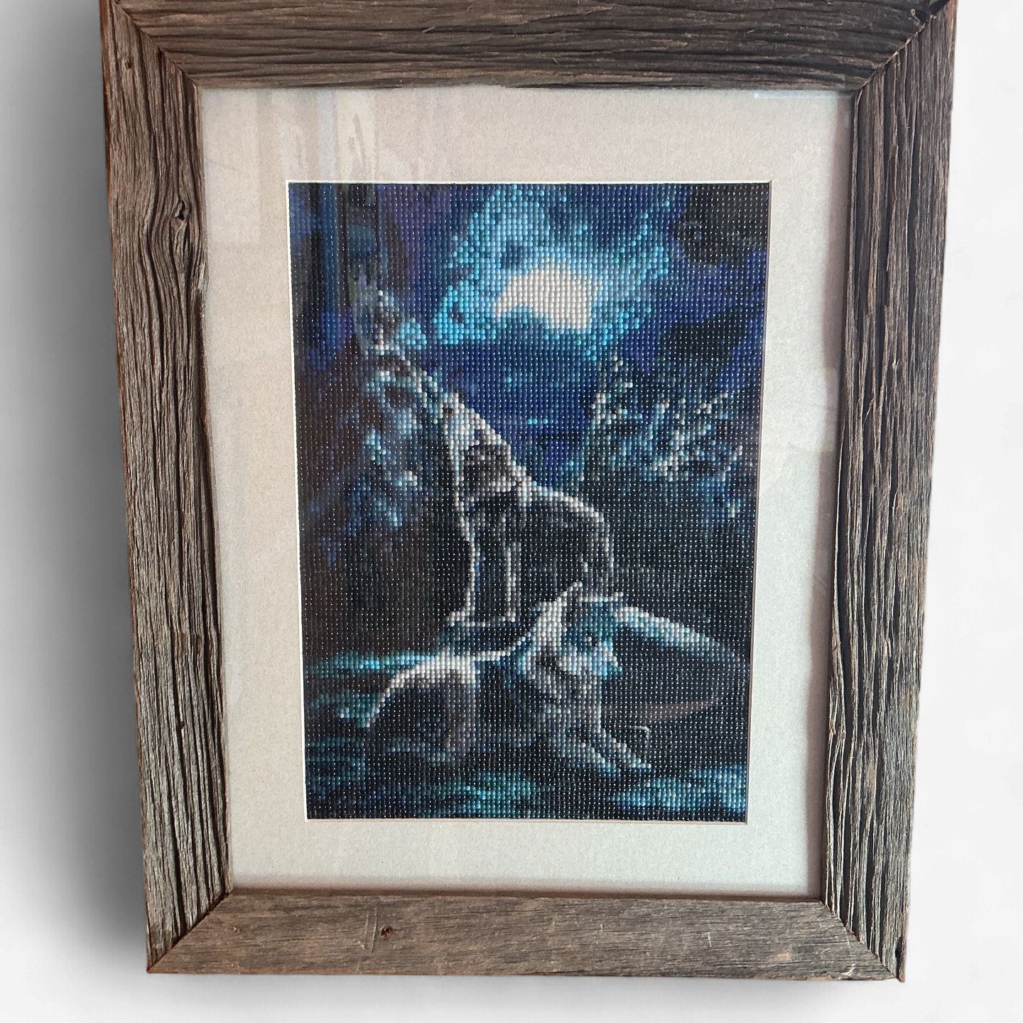 Diamond Art Howling Wolf O/C