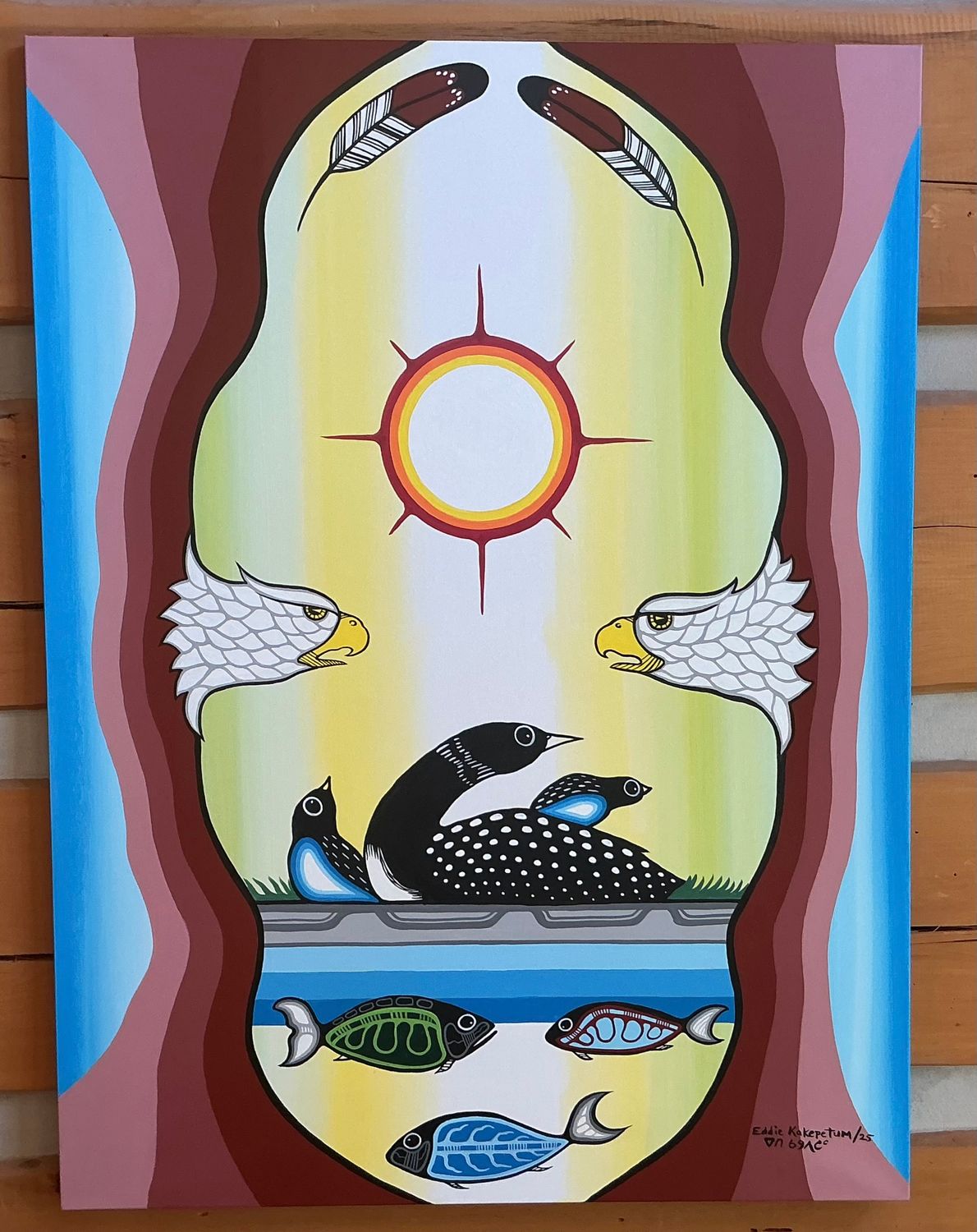 In Harmony by Eddie Kapepetum Large Canvas