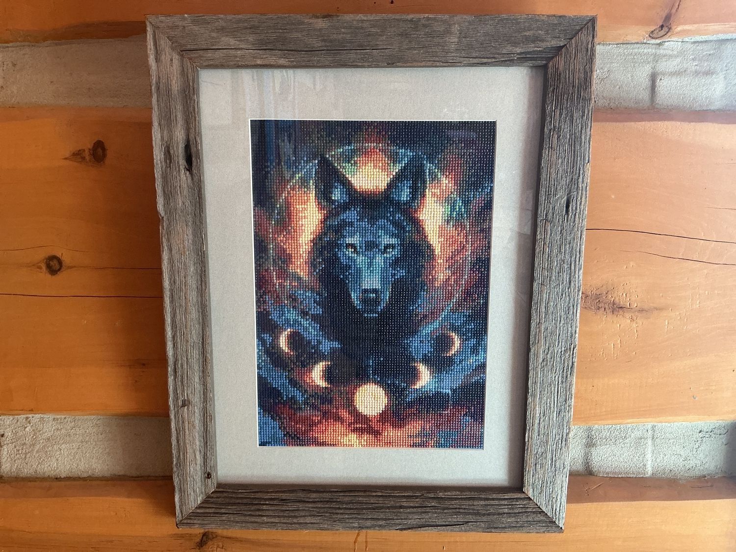 Diamond Art Moon Wolf O/C