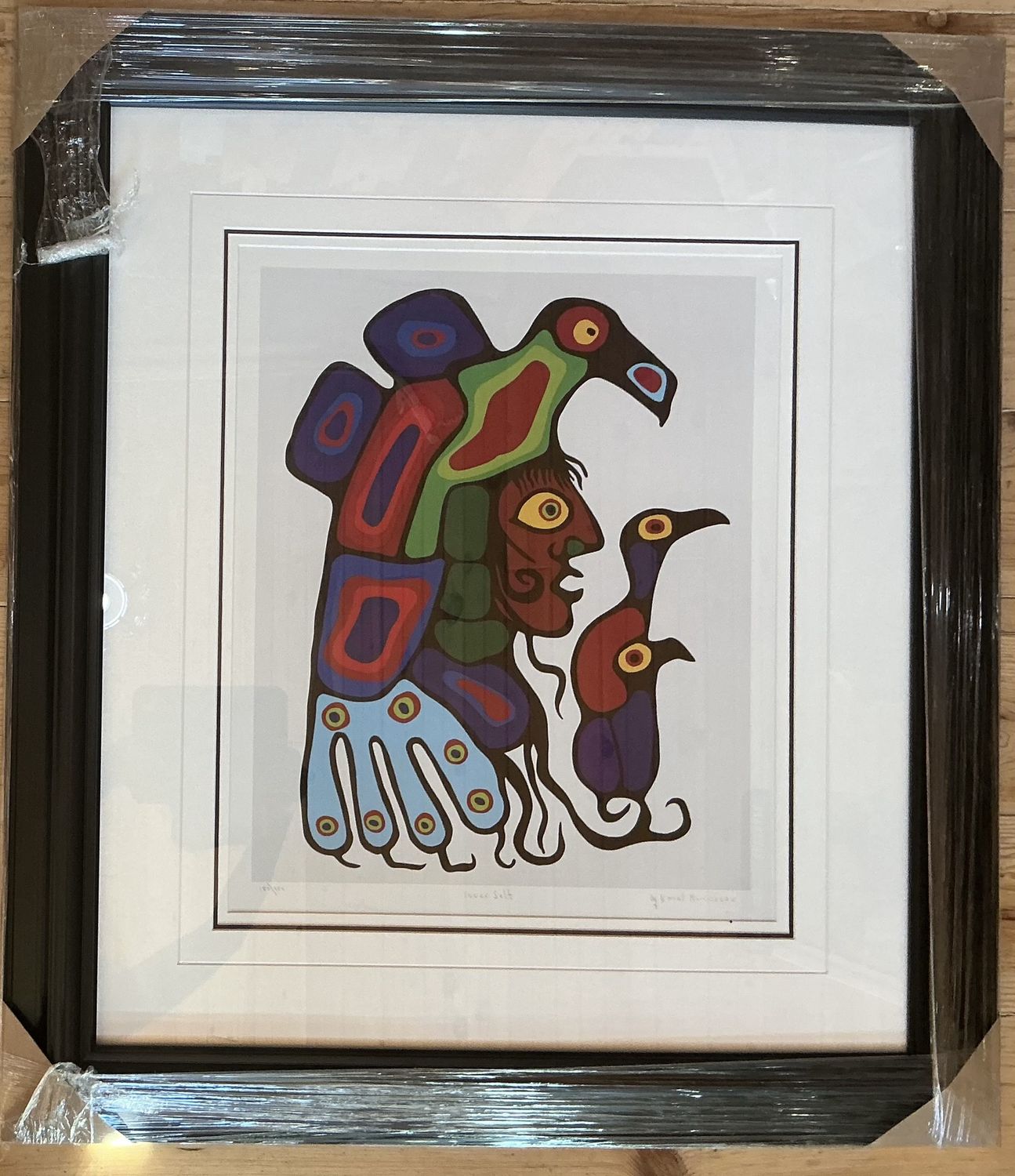 Norval Morrisseau Large Framed Print - Inner Self