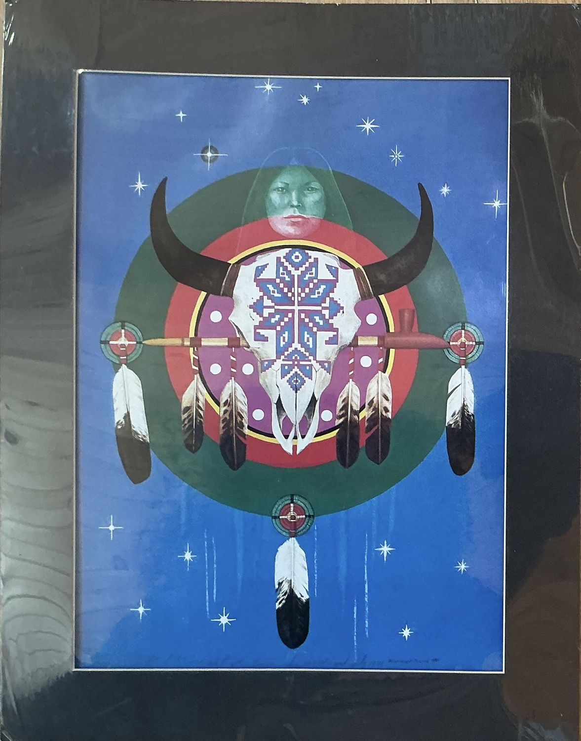 The Gift of the Sacred Pipe Unframed Print by Brian Wright-McLeod