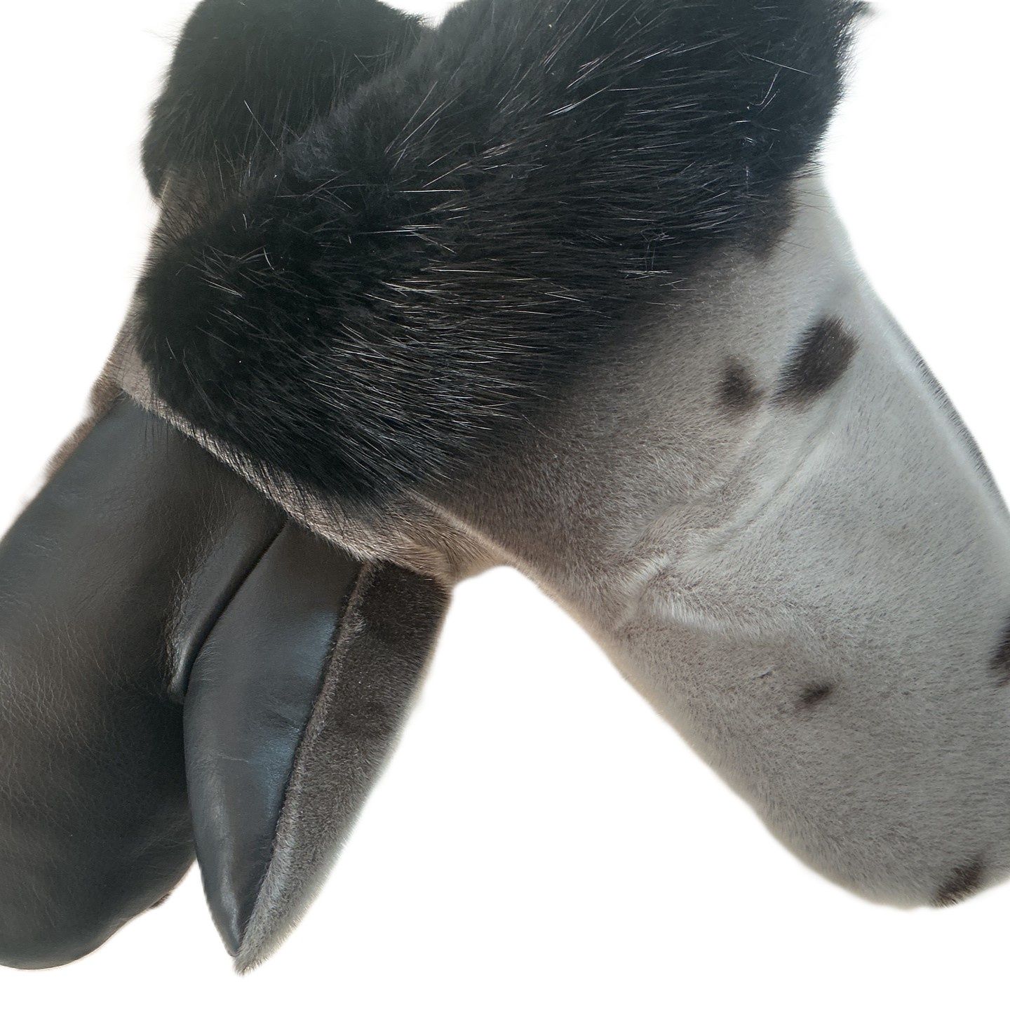 Fur-Ever Fur Seal Skin Mitts, Youth/Adult/Women/Men: Men’s with Black Beaver Trim