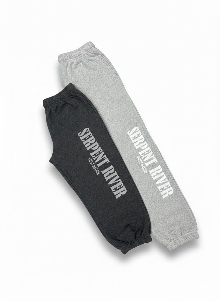 Serpent River First Nation Sweatpants, Color: Charcoal, Size: Small