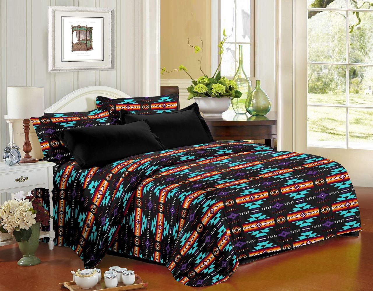 Nu Trendz Super Soft 6 Piece King Sheet Set, Colour: Black