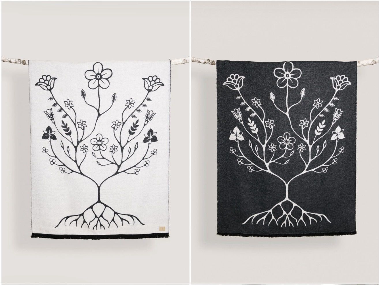 Mini Tipi Woodland Floral Reversible Blanket