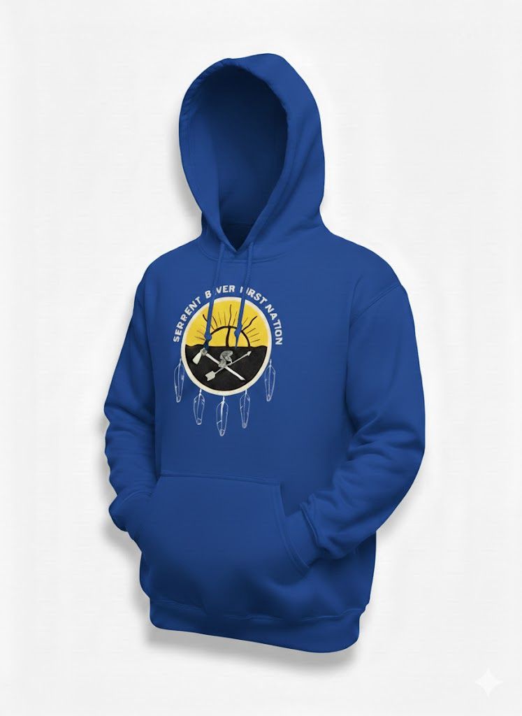 Serpent River First Nation Youth Hoodie, Color: Blue