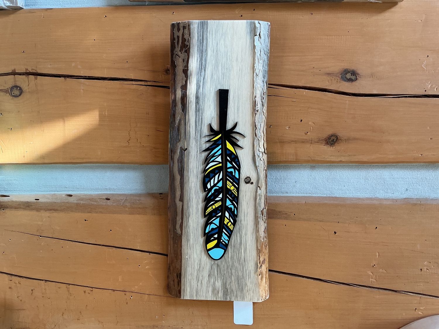 Live Edge Painting Feather
