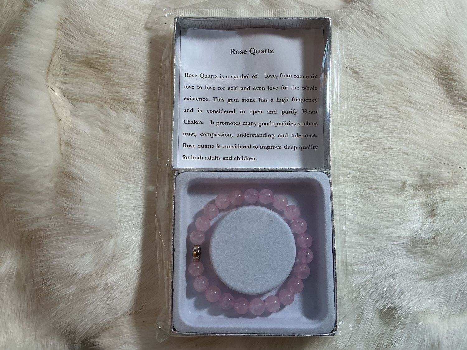 Semi-Precious Stone Bracelets, Material: Rose Quartz