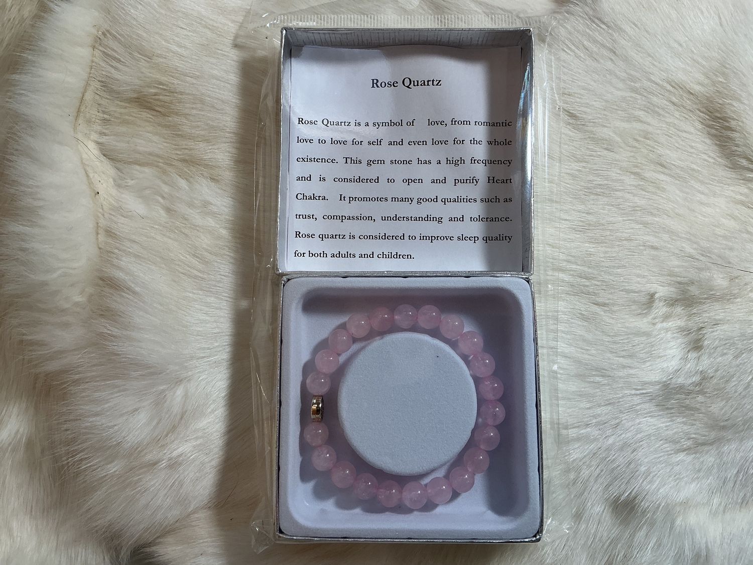 Semi-Precious Stone Bracelets, Material: Rose Quartz