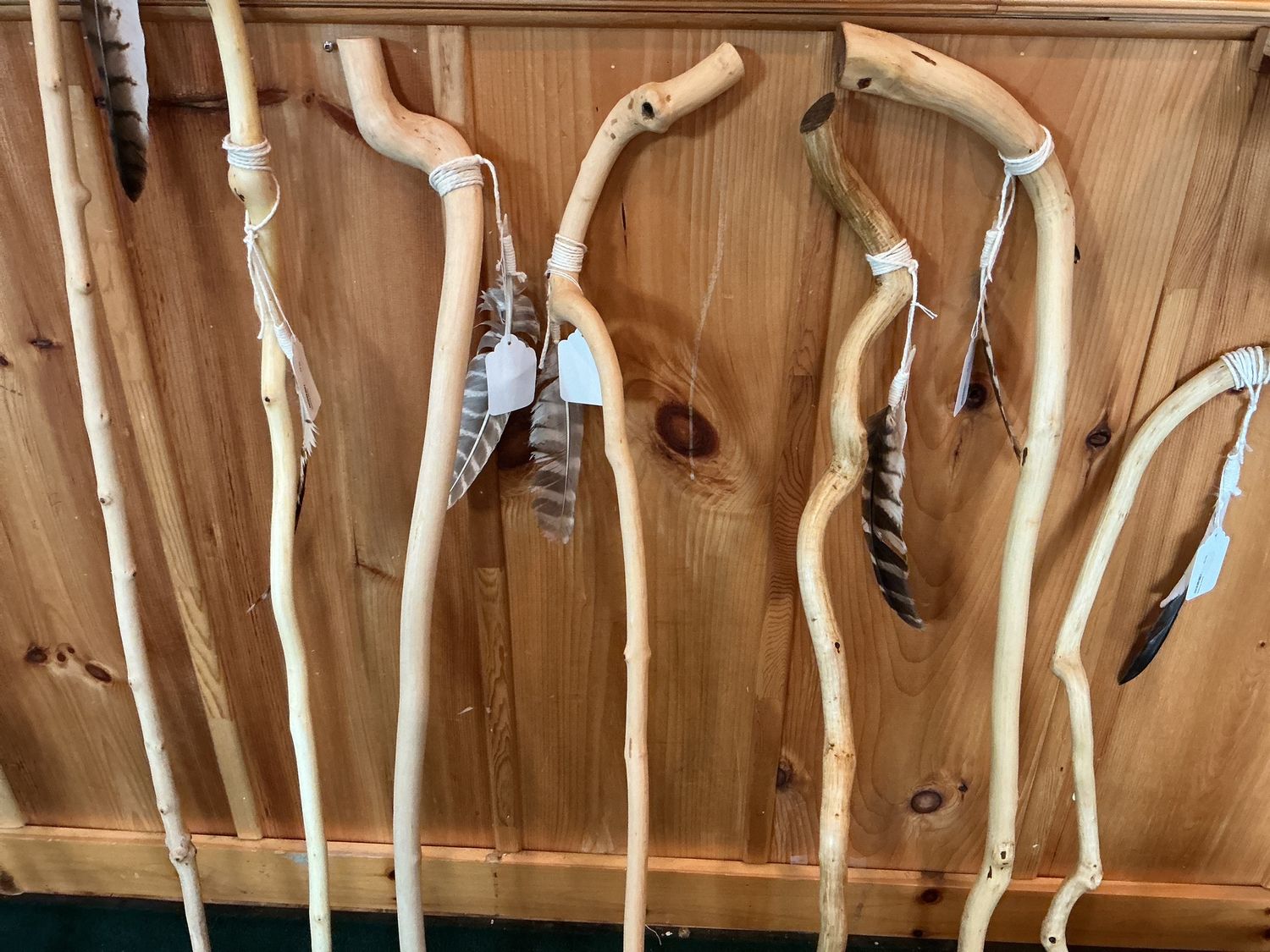 Walking Sticks With Feather