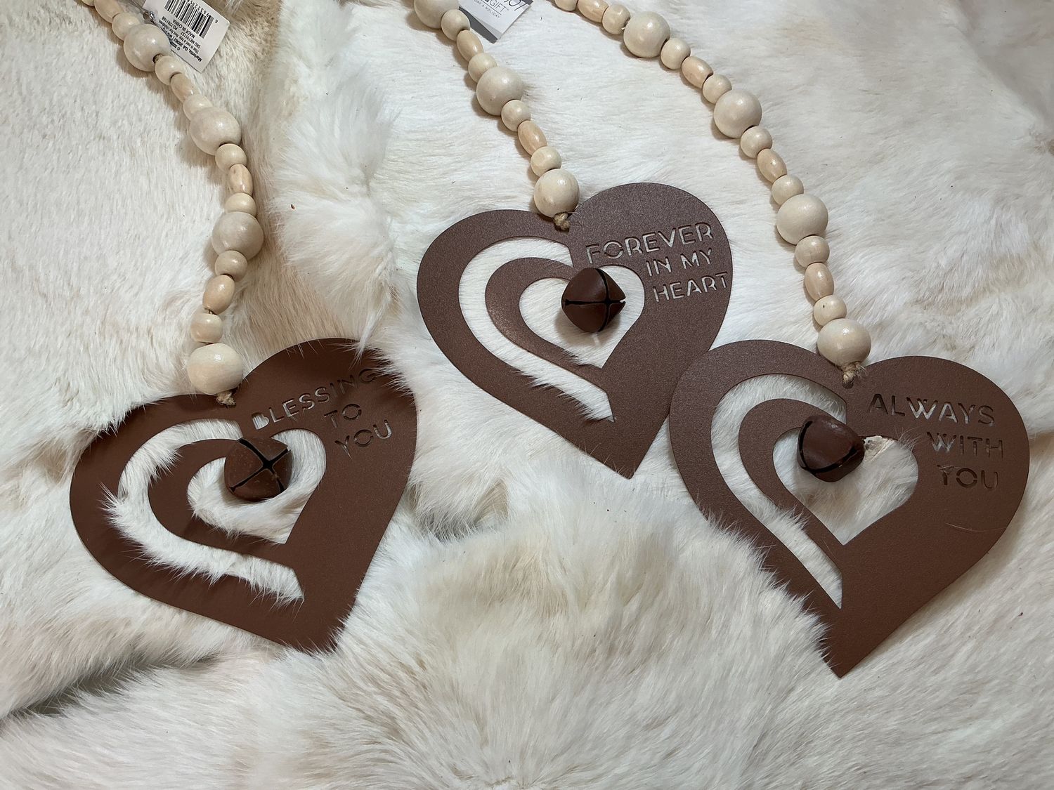 Laser Cut Heart Wind Chime