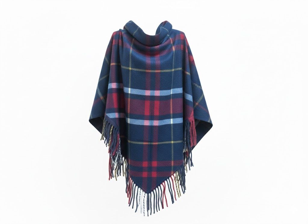 Plaid Fashion Cape