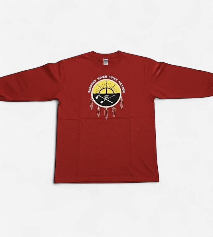 Serpent River First Nation Long Sleeve Toddler, Color: Red, Size: 4T