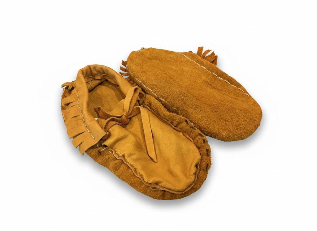 Handmade Moose Hide Fringe Moccasin