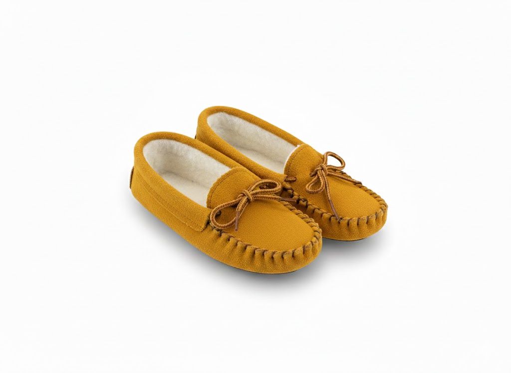 Bastien 142 J Faux Fur Lined Moccasin - Junior, Size: 13