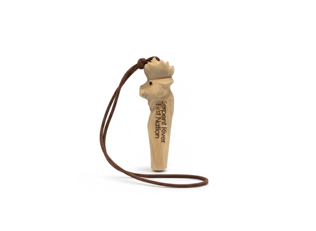 Moose SRFN Wood Carved Whistle