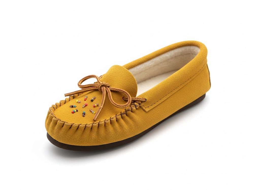 Bastien 120X J Beaded Moccasin Smooth Sole- Junior, Size: 13