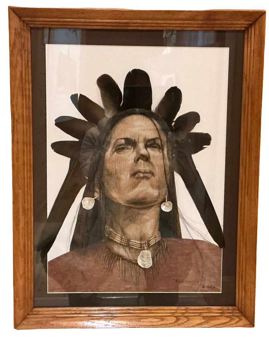 Linda Helin Kinoshameg Framed O/C