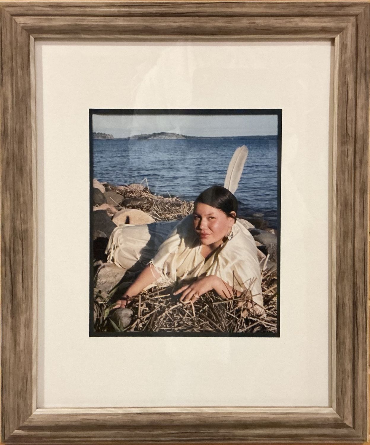 Linda A. Helin On the Shores of Aird Bay Framed Photo O/C