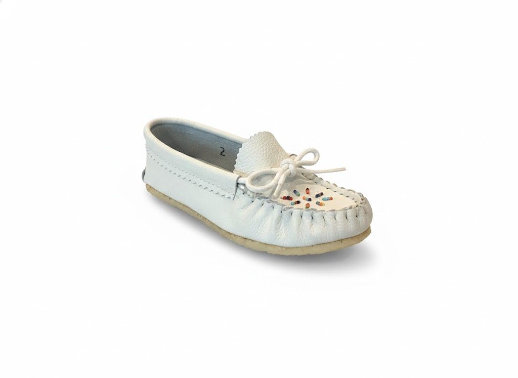 Bastien 020/5 J Beaded Gum Sole Moccasin- Junior