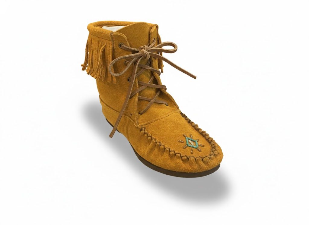 Bastien X171XX F Beaded Fringe Trim Calf Boot- Ladies, Size: 6