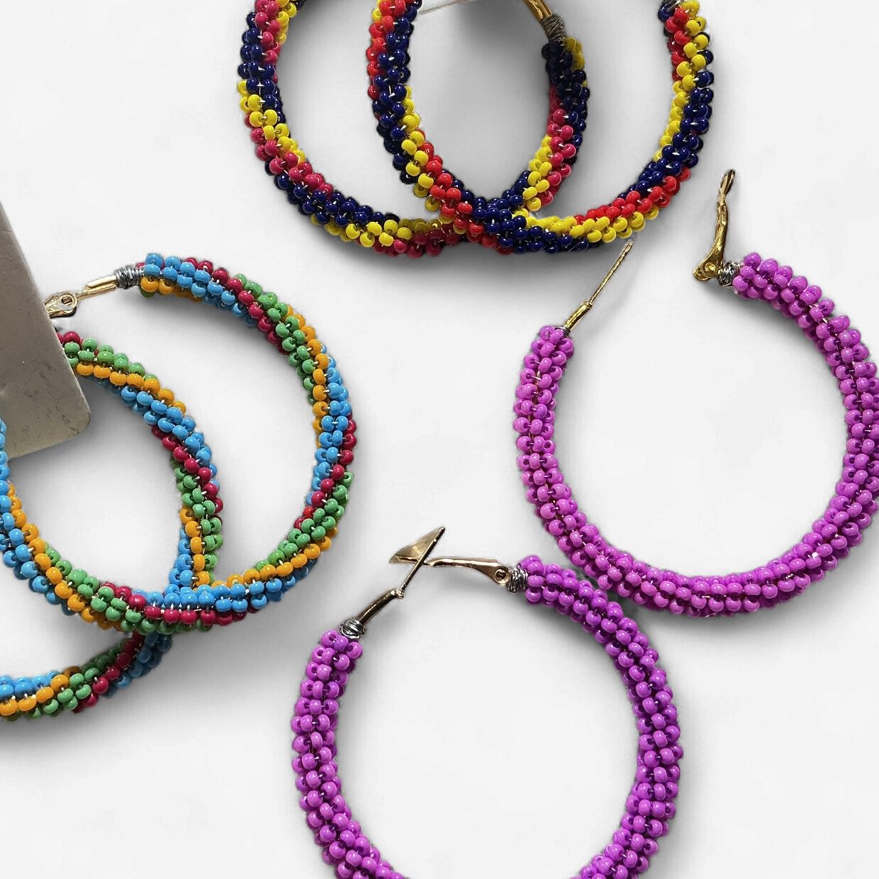 Beaded Hoop by Melinda Commanda
