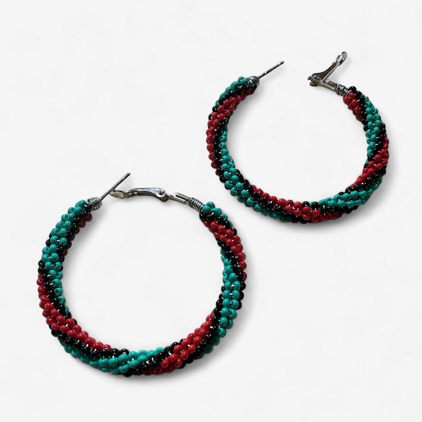 Beaded Hoop by Melinda Commanda, Colorway: #1