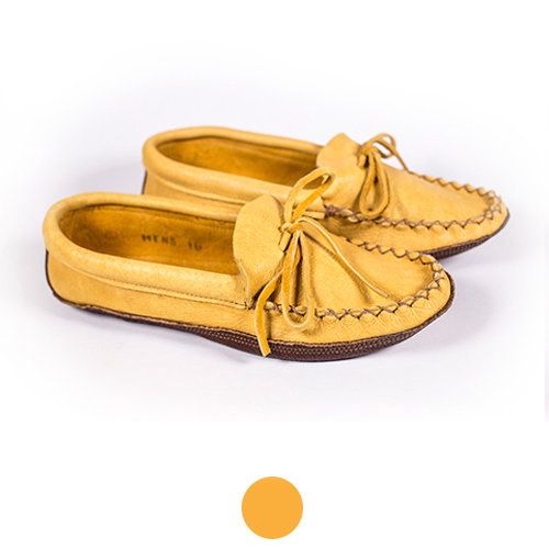 #130 Buffalo Hide Double Sole Moccasin- Men’s