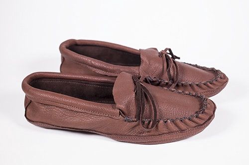 #133BR Deerskin Double Sole Moccasin- Men’s