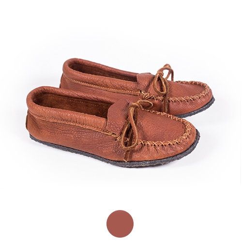 #104S Buffalo Hide Rubber Sole Moccasin- Men’s, Size: 7