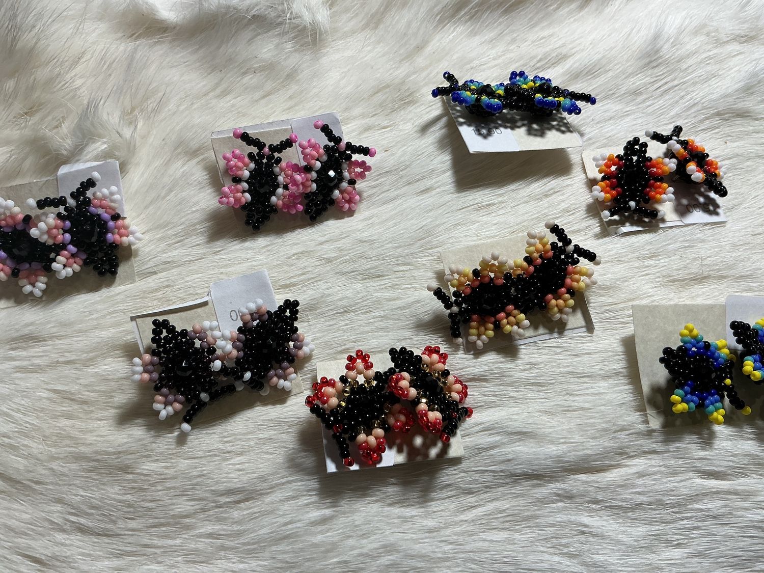 Beaded Bug Mini Stud Earrings Assorted
