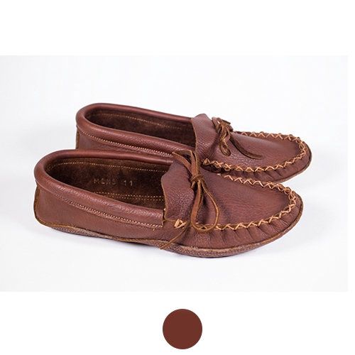#134 Buffalo Hide Double Sole Moccasin- Men’s, Size: 7