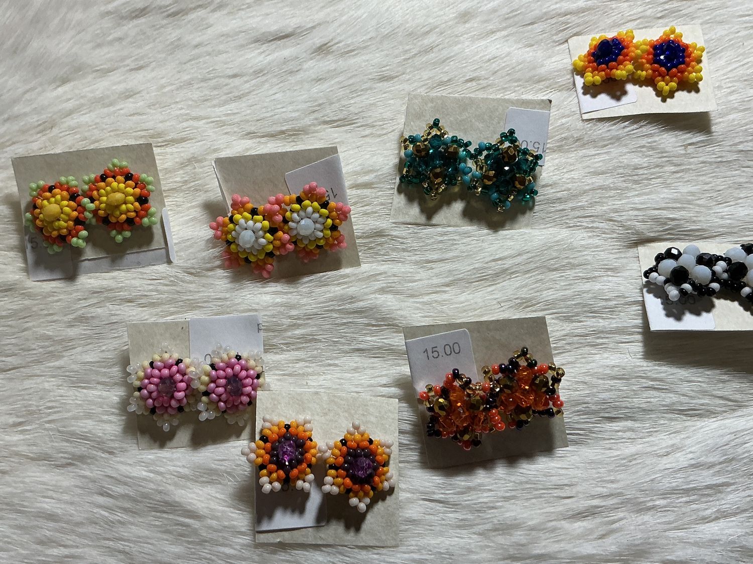 Beaded Star Mini Stud Earrings Assorted