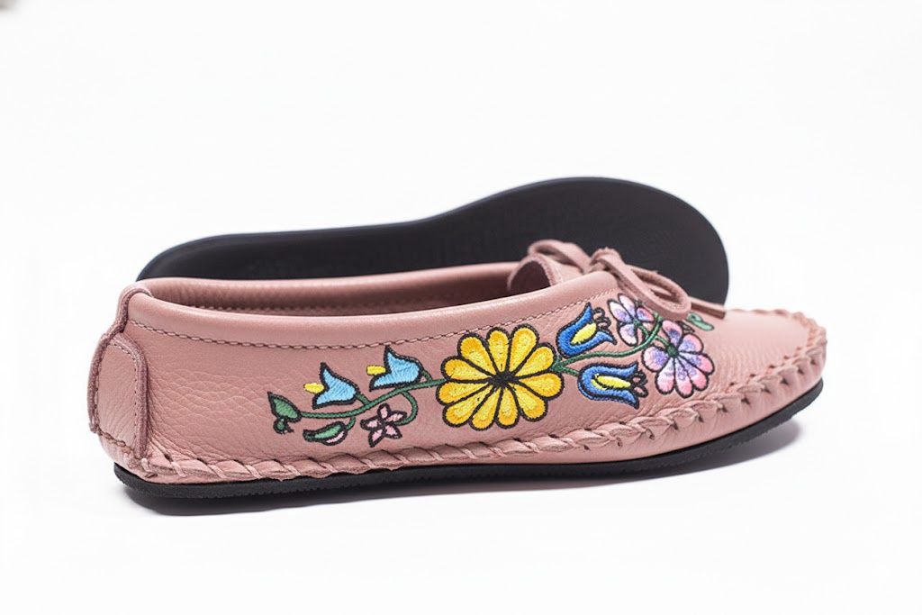 Floral Embroidered Rubber Sole Ballet Slipper- Ladies, Color: Pink, Size: 6