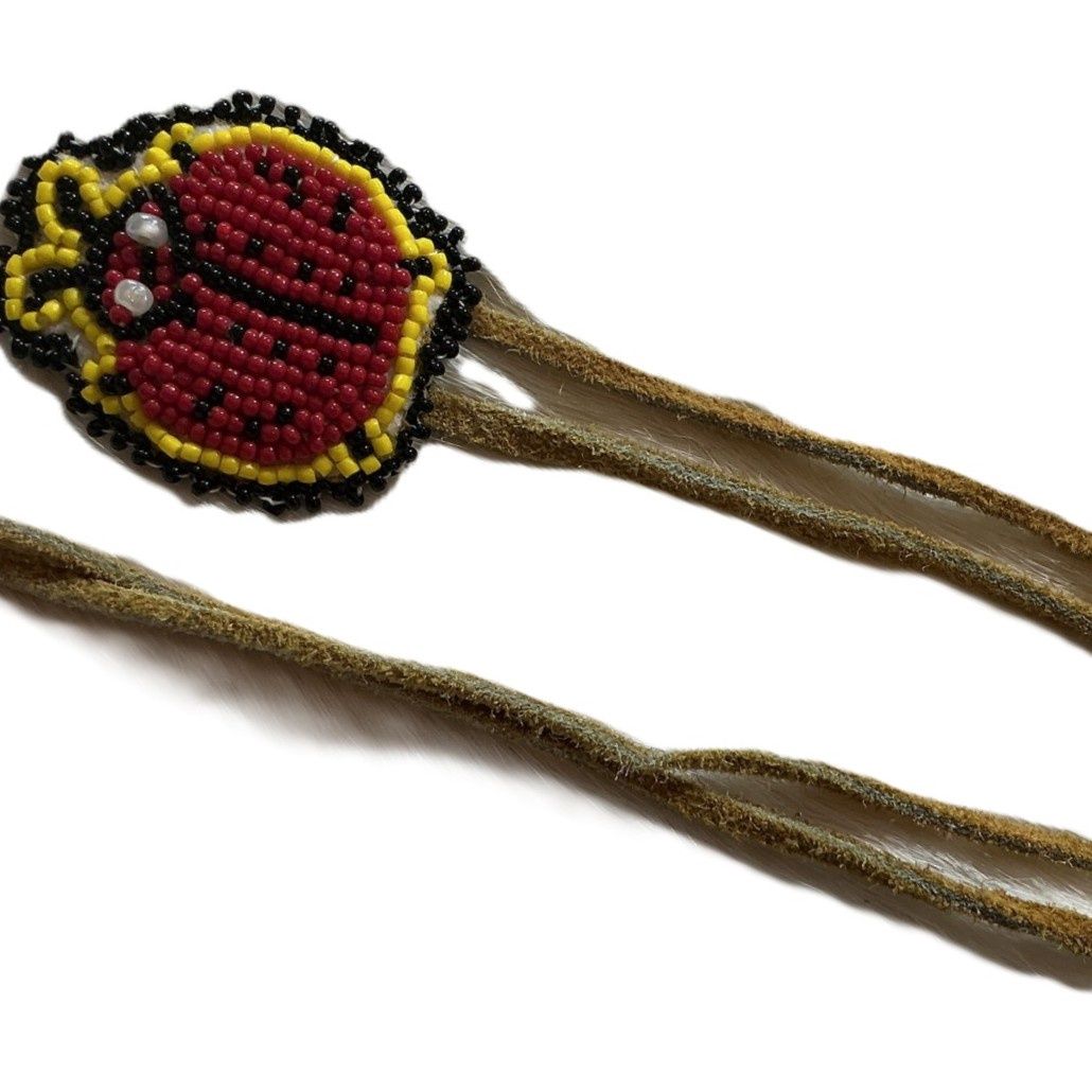 Beaded Children’s Hair Ties by Marella Schofield, Design: Ladybug