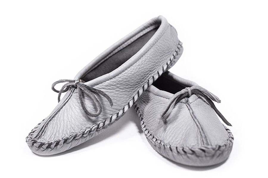 Ballet Slipper Soft Sole- Ladies, Color: Grey, Size: 7