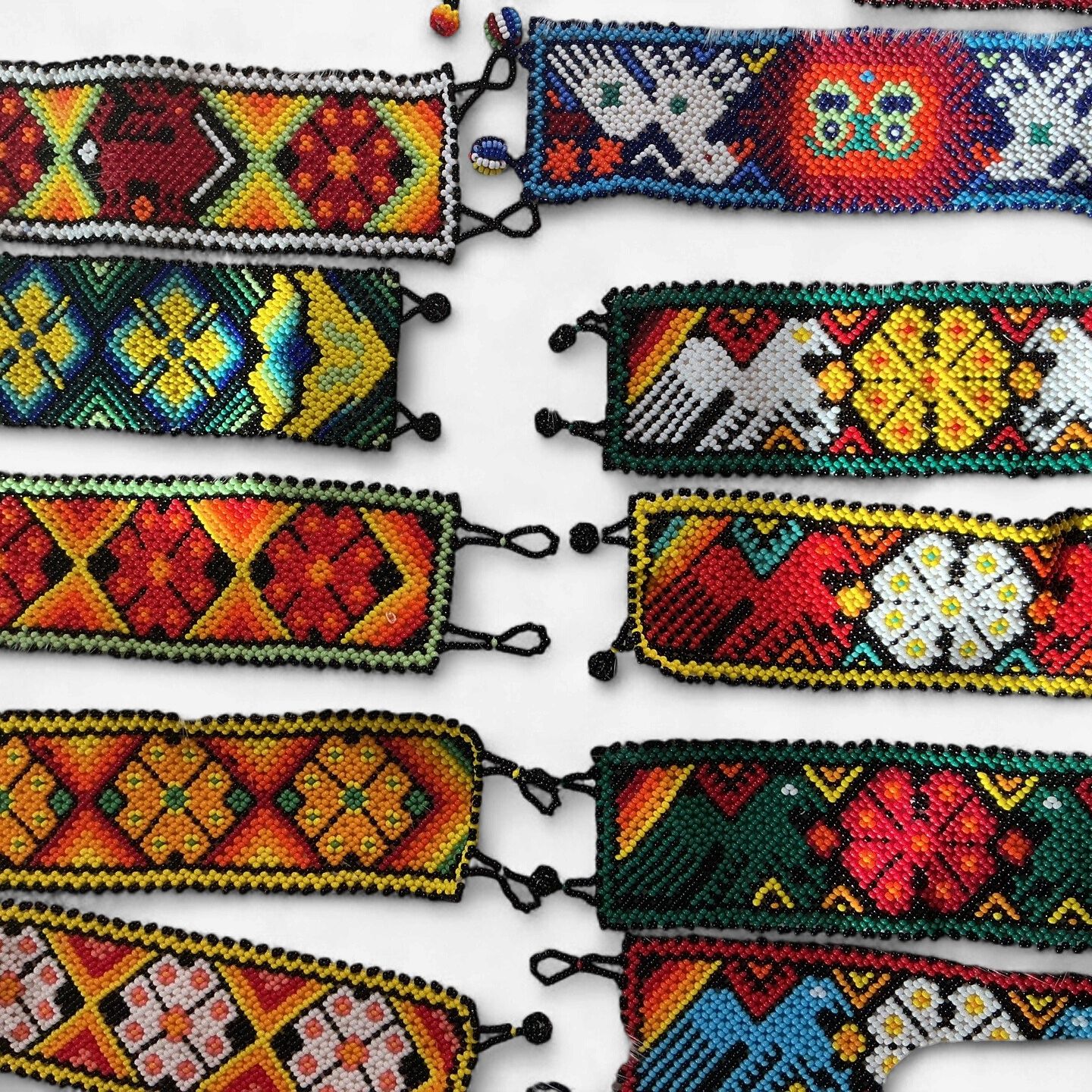 Beaded Wide Flat Bracelet