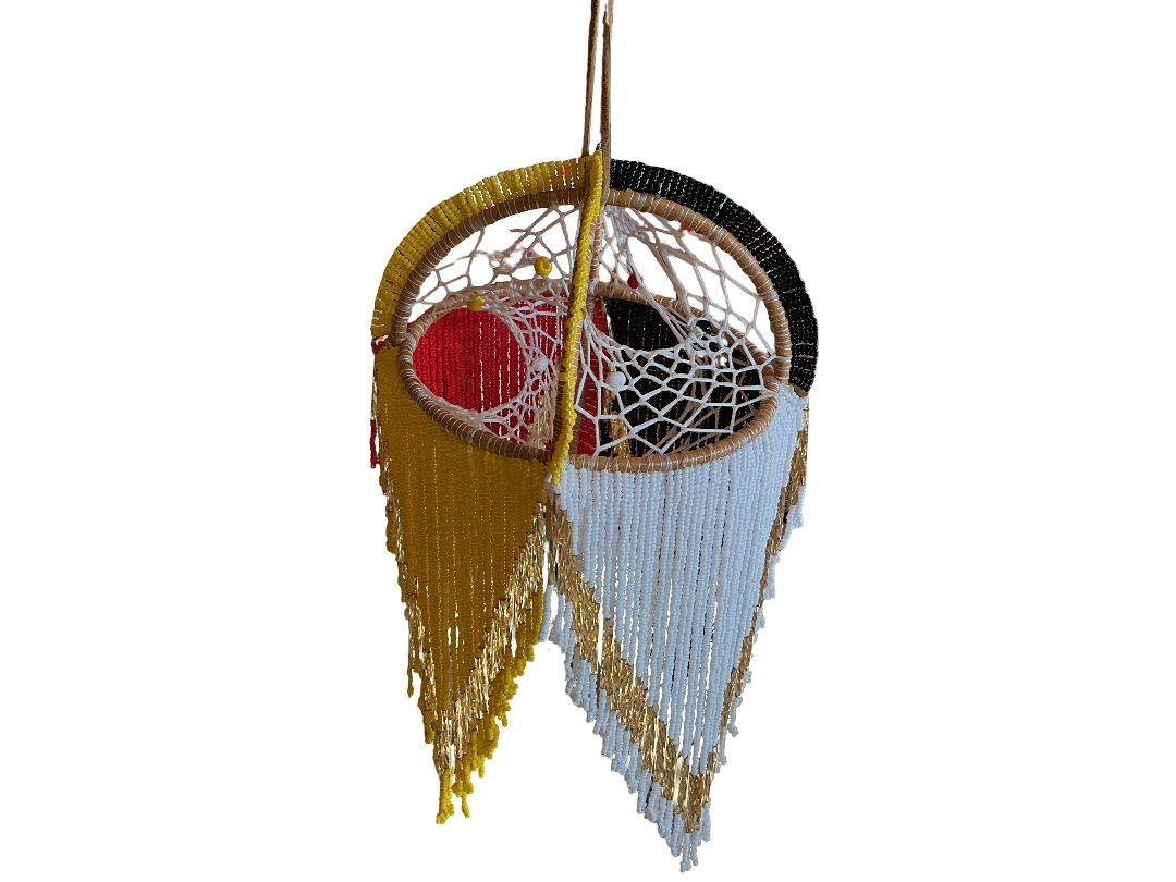 Beaded 3D Four Directions Dreamcatcher by Anita Pelletier