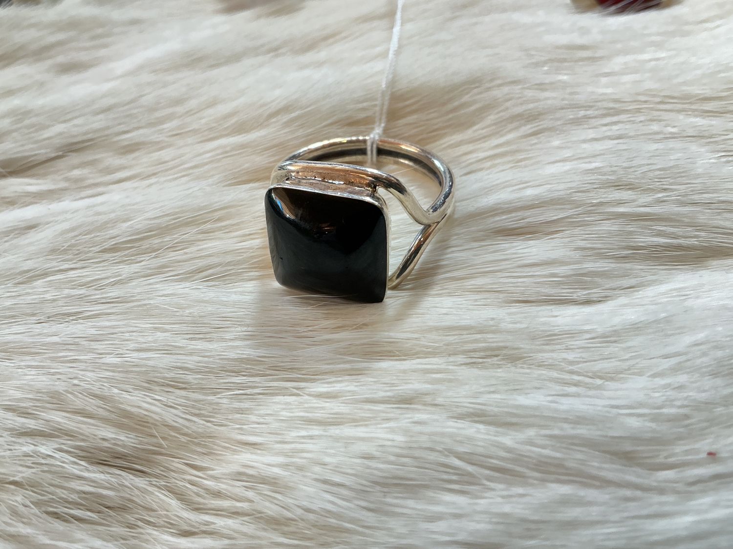 Carmel Assorted Stone Sterling Silver Rings, Material: Square Onyx