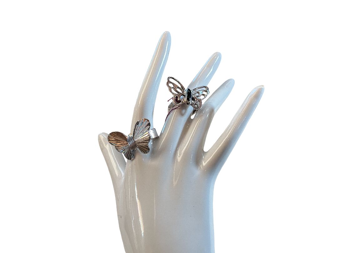 Carmel Sterling Silver Butterfly Rings