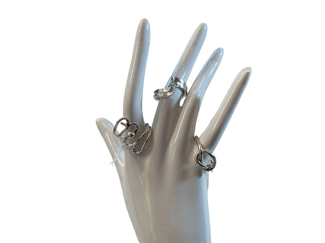 Carmel Assorted Sterling Silver Twisted Rings