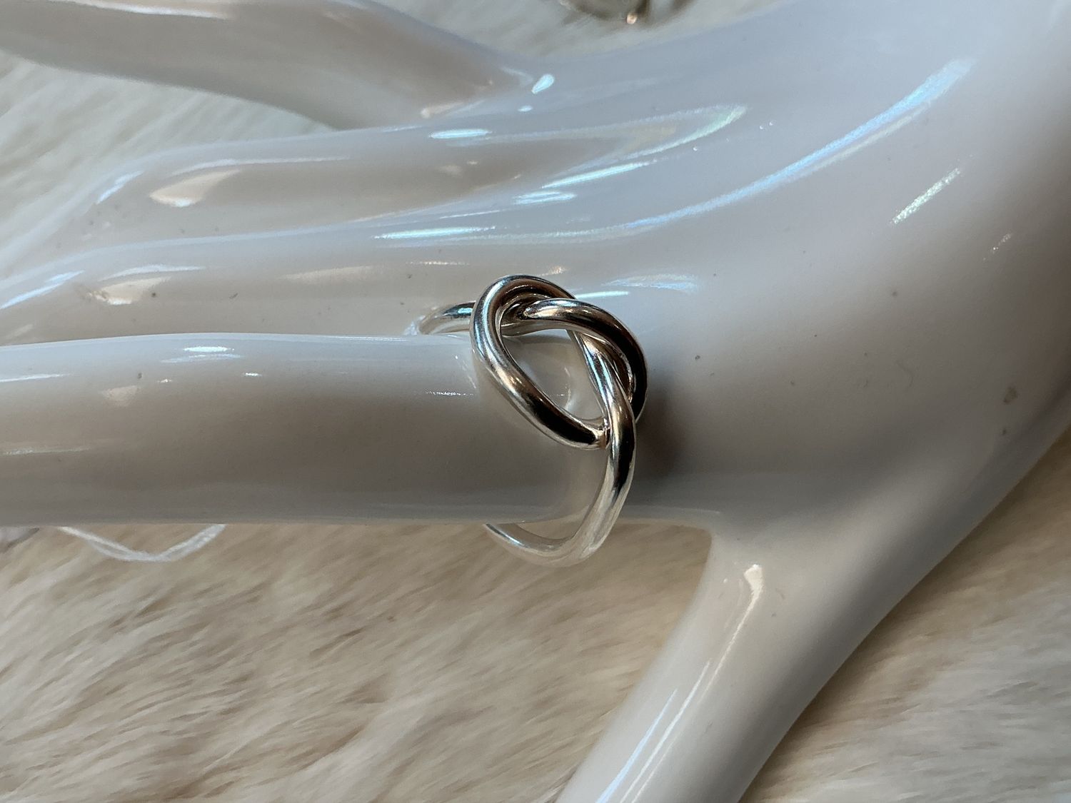 Carmel Assorted Sterling Silver Twisted Rings, Design: Knotted