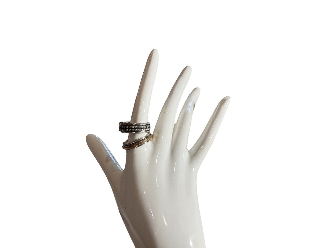 Carmel Sterling Silver Spin Rings