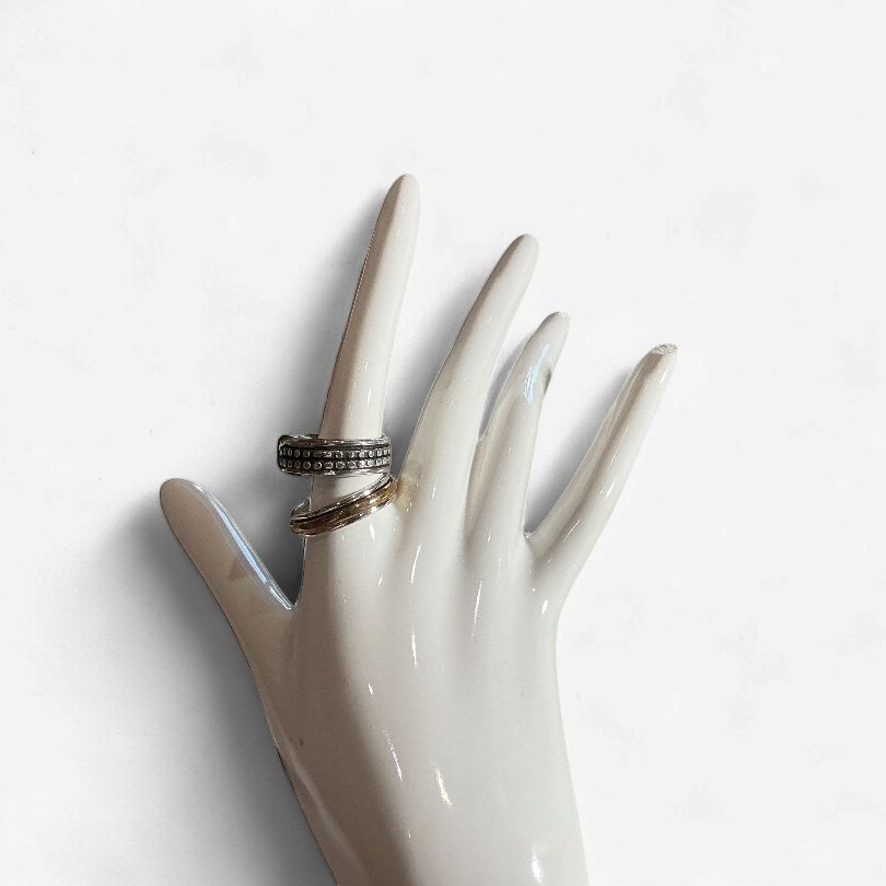 Carmel Sterling Silver Spin Rings