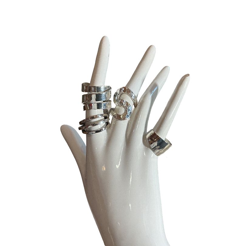 Carmel Large Sterling Silver Rings
